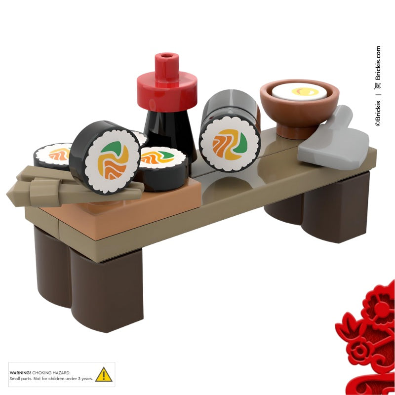 Custom LEGO® Sushi Chef Set – Brickis LEGO