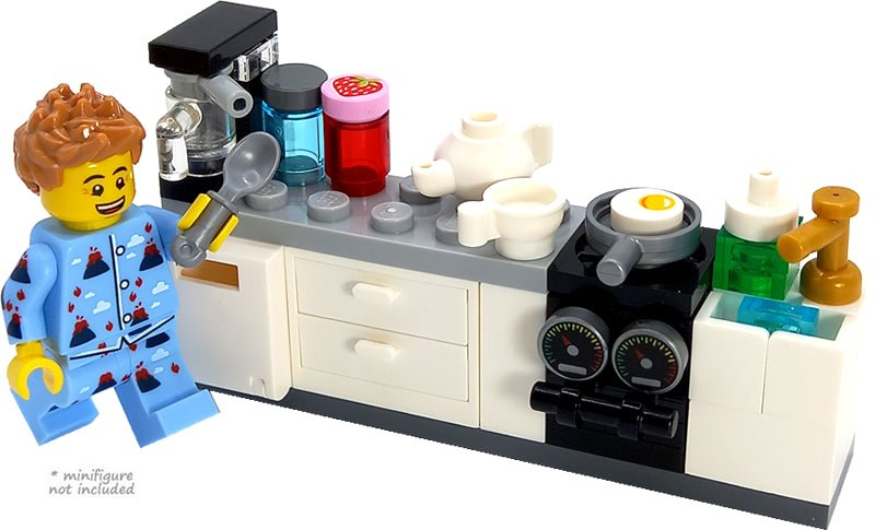 LEGO® Cucina completa con lavandino e MOC del forno – Brickis LEGO