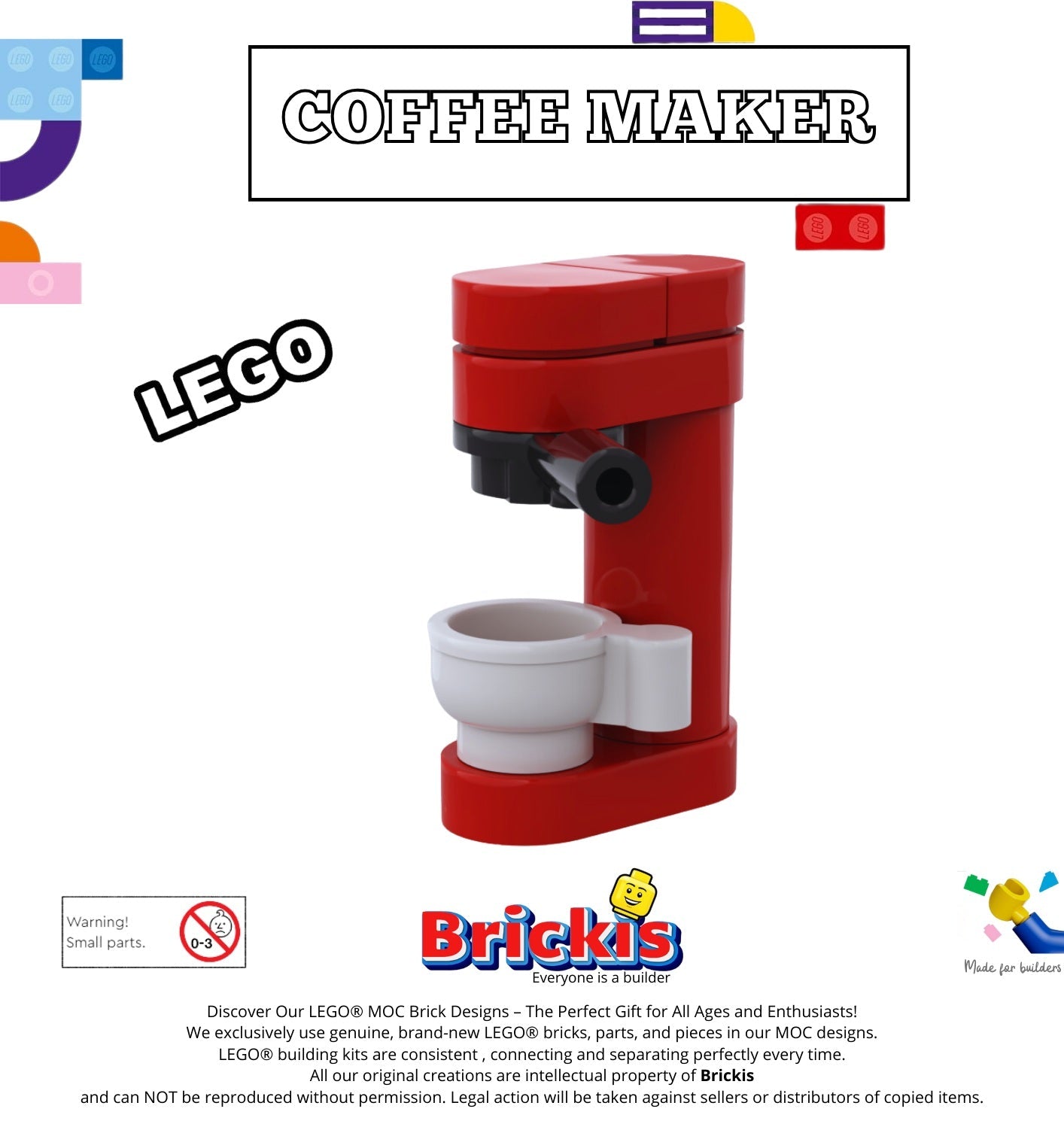 LEGO® MOC Mini Coffee Maker - Main Image