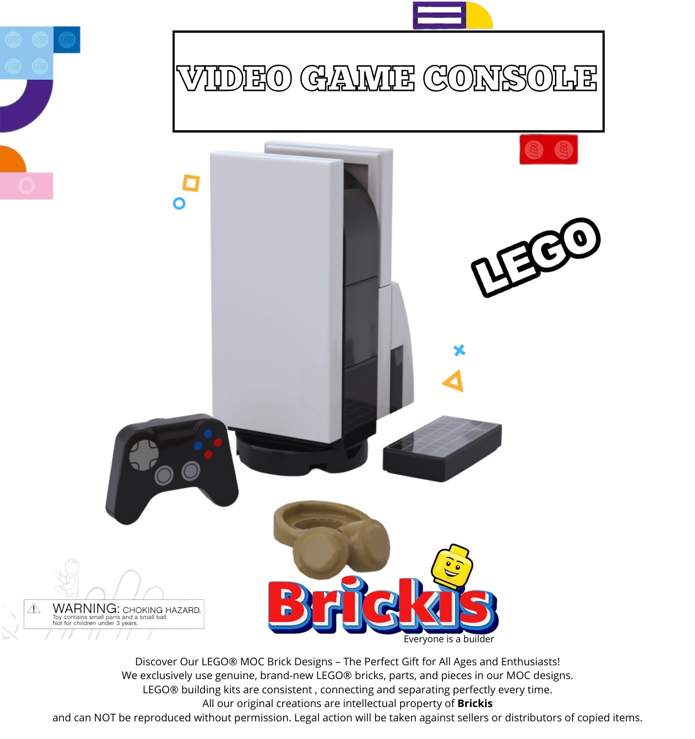 LEGO® MOC PS5 Inspired Game Console – Brickis LEGO