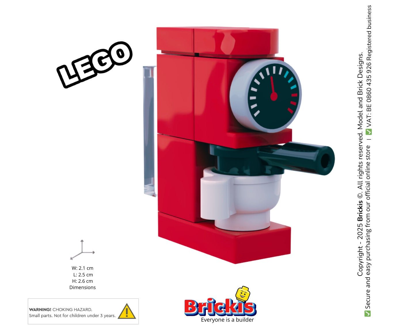 LEGO MOC Espresso Coffee Machine – Brickis LEGO - Main Image