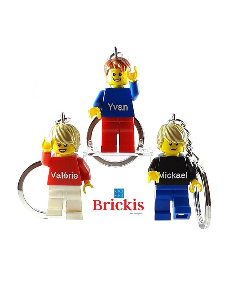 Keychain LEGO® Minifigure Custom Engraved With Name