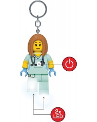 Custom Paramedic Personalised Minifigure Keyring made from LEGO