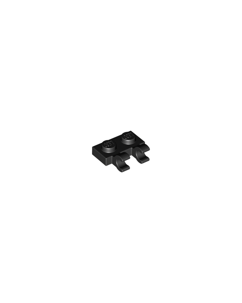 Plate LEGO® negro Modificado 1 x 2 60470b