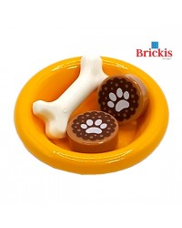 LEGO® Food bowl for dogs with food and dog bone