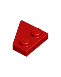 LEGO rood Wig Plaat 2 x 2 rechts 24307