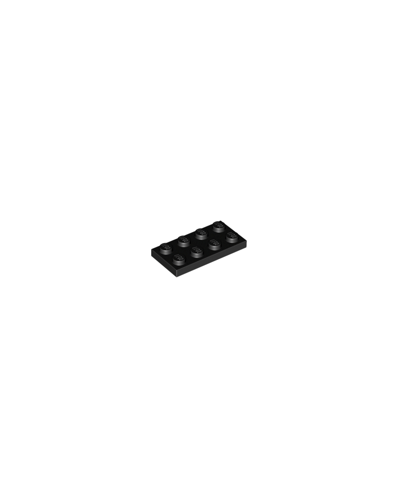 LEGO® plaat 2 x 4 zwart 3020