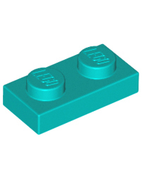 LEGO® turquoise foncé plaque 1x2 3023