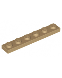 LEGO® donker tan geelbruin plaat 1x6 3666