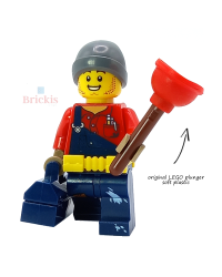 LEGO® Minifigur Klempner mit Zubehör Junge