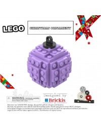 LEGO ® boule de Noël | décoration medium lavande