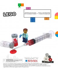 LEGO® MOC Medische apparatuur Spuit + Vaccin