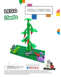 LEGO® MOC Plantas de jardín Tallo de pimiento rojo picante