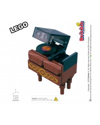 Tourne-disque LEGO® MOC | Platine vinyle rétro