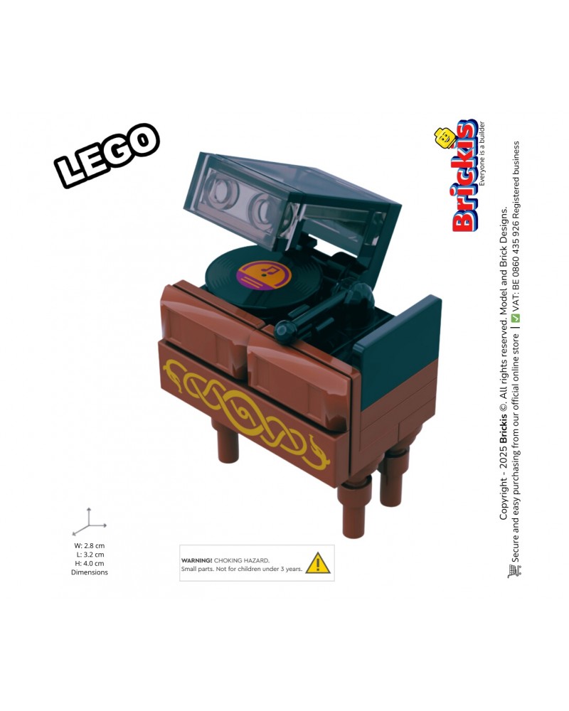 Tocadiscos LEGO® MOC | retro