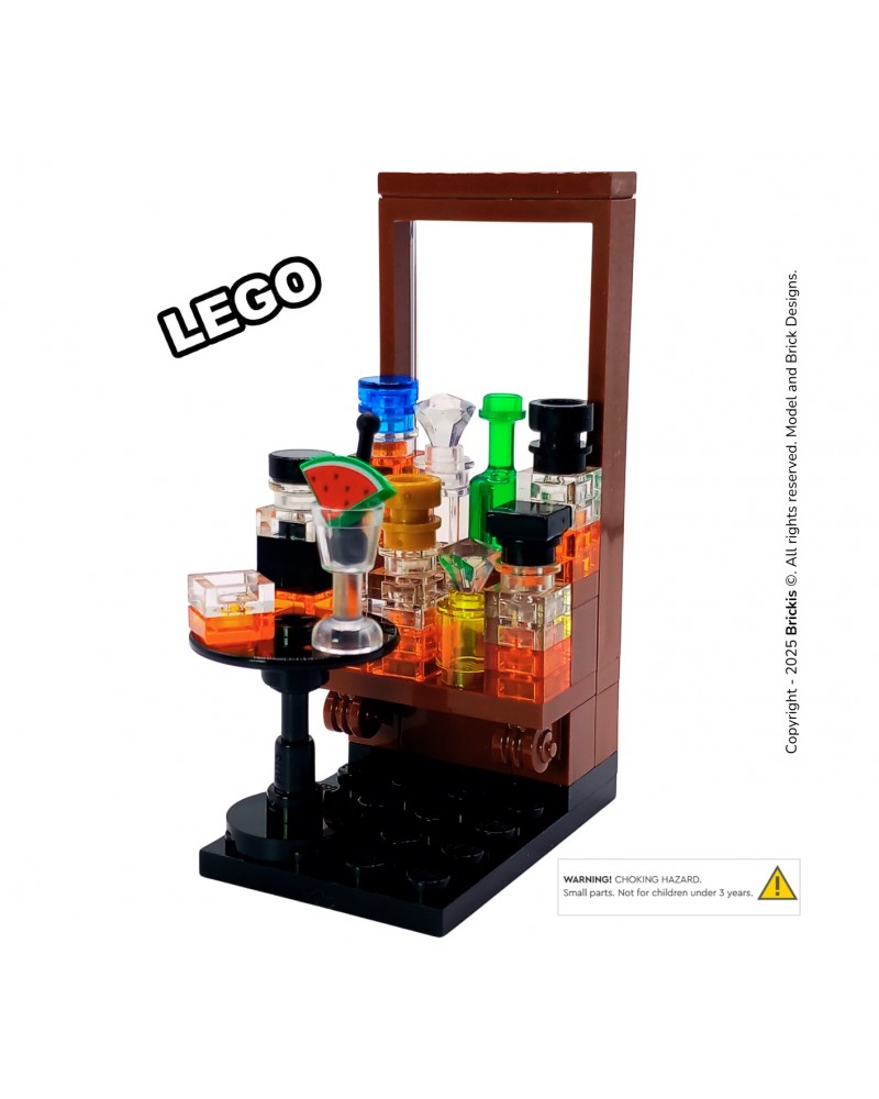 LEGO® MOC Getränkeschrank Schnaps-Weinregal