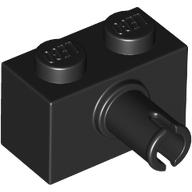 LEGO® Brick Special 1 x 2 with Pin (Black) 2458