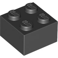 LEGO® Brick 2 x 2 (Black) 3003