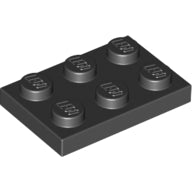 LEGO® Plate 2 x 3 (Black) 3021