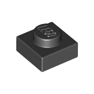 LEGO® Plate 1 x 1 (Black) 3024