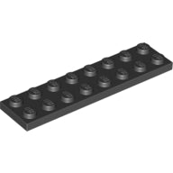 LEGO® Plate 2 x 8 (Black) 3034