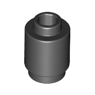 LEGO® Brick Round 1 x 1 Open Stud (Black) 3062b