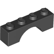 LEGO® Brick Arch 1 x 4 (Black) 3659