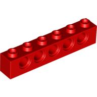 LEGO® Technic Brick 1 x 6 [5 Pin Holes] (Red) 3894