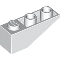 LEGO® Slope Inverted 33° 3 x 1 with Internal Stopper and No Front Stud Connection (White) 4287c