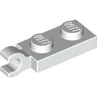 LEGO® Plate Special 1 x 2 with Clip Horizontal on End (White) 63868