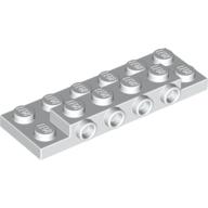 LEGO® Plate Special 2 x 6 x 2/3 with 4 Studs on Side, 1 Support Wall on Bottom (White) 87609
