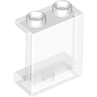 LEGO® Panel 1 x 2 x 2 [Side Supports / Hollow Studs] (Trans-Clear) 87552
