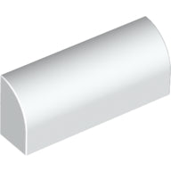 LEGO® Brick Curved 1 x 4 x 1 1/3 No Studs (White) 10314