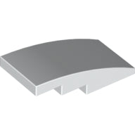 LEGO® Slope Curved 4 x 2 No Studs (White) 93606
