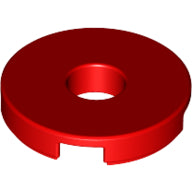 LEGO® Tile Round 2 x 2 with Hole (Red) 15535