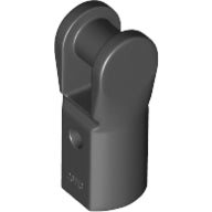 LEGO® Bar Holder with Hole and Bar Handle (Black) 23443