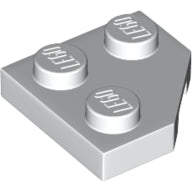 LEGO® Wedge Plate 2 x 2 Cut Corner (White) 26601