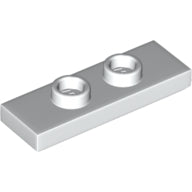 LEGO® Plate Special 1 x 3 with 2 Studs with Groove and Inside Stud Holder (Jumper) (White) 34103