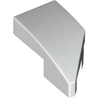 LEGO® Slope Curved 2 x 1 with Stud Notch Left (White) 29120