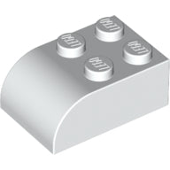 LEGO® Brick Curved 2 x 3 (White) 6215