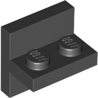 LEGO® Bracket 2 x 2 with 1 x 2 Vertical Studs (Black) 41682