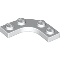 LEGO® Plate Round Corner 3 x 3 with 2 x 2 Round Cutout (White) 68568