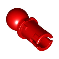 LEGO® Technic Pin with Friction Ridges Lengthwise and Towball - Round Pin Hole (Red) 66906