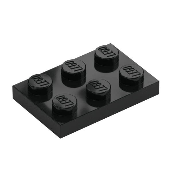 LEGO® Plate 2 x 3 Black 3021