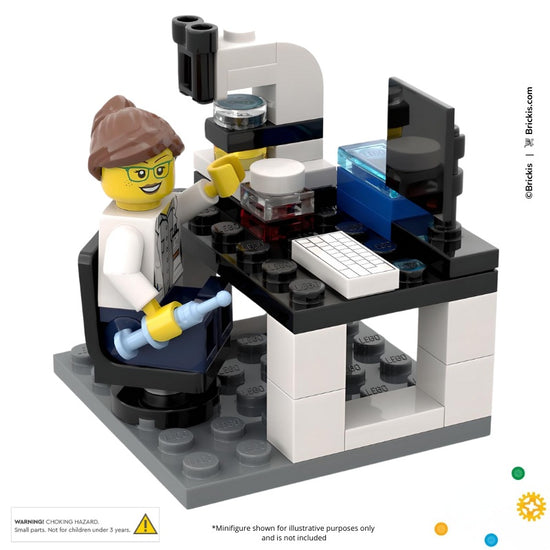 Custom LEGO® Lab Microscope Station – Brickis LEGO