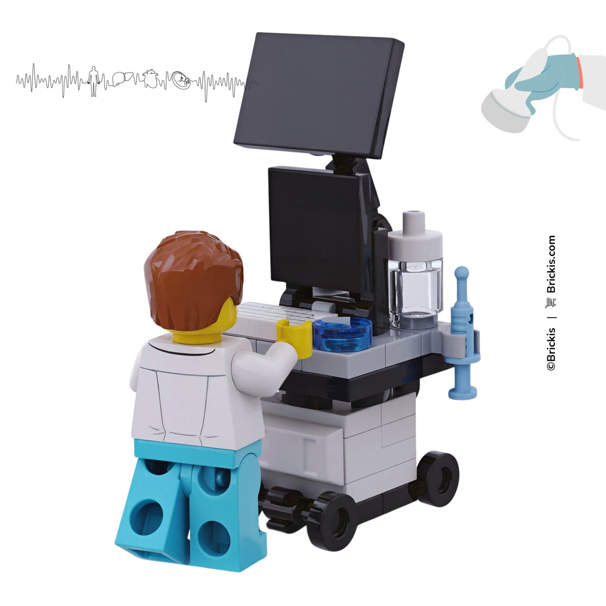Custom LEGO® Ultrasound Scanner – Hospital Medical Imaging Model ...