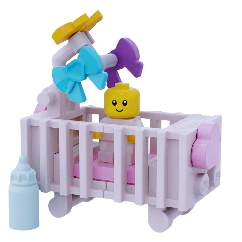 LEGO® Baby Crib Set with Nursery Mobile – Brickis LEGO