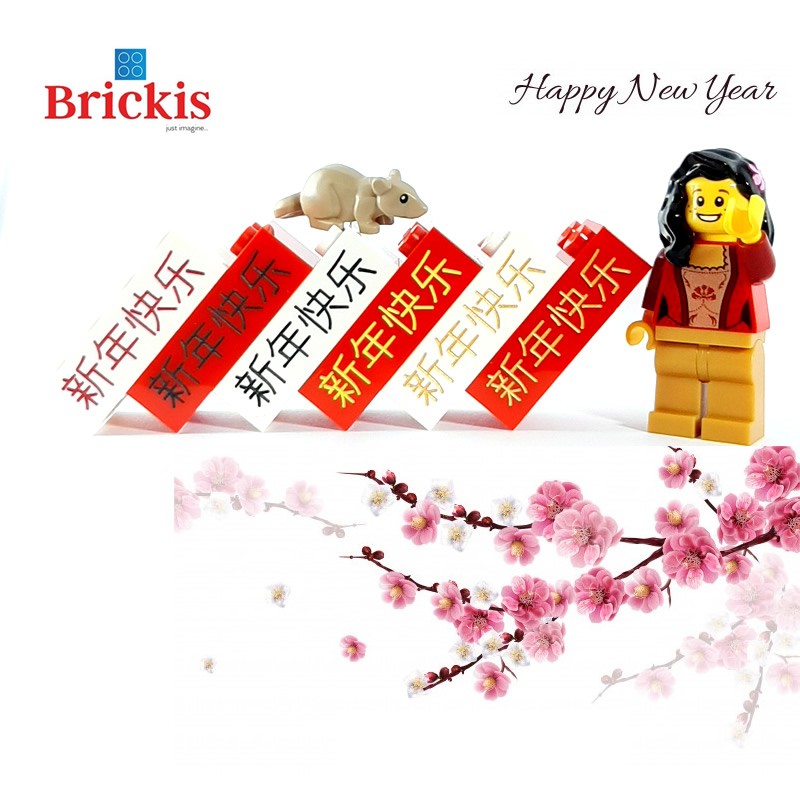 LEGO® Gelukkig Nieuwjaar in Chinese tekens|