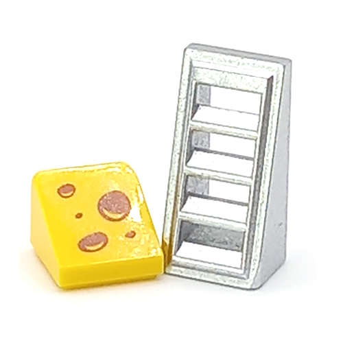 LEGO mini cheese grater with small cheese block accessory
