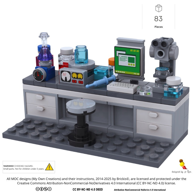 Estación de trabajo de LEGO® MOC Science Lab – Brickis LEGO